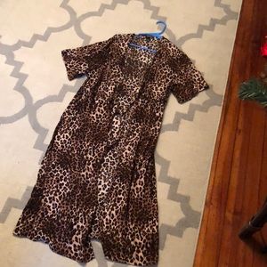 Cheetah print kimono